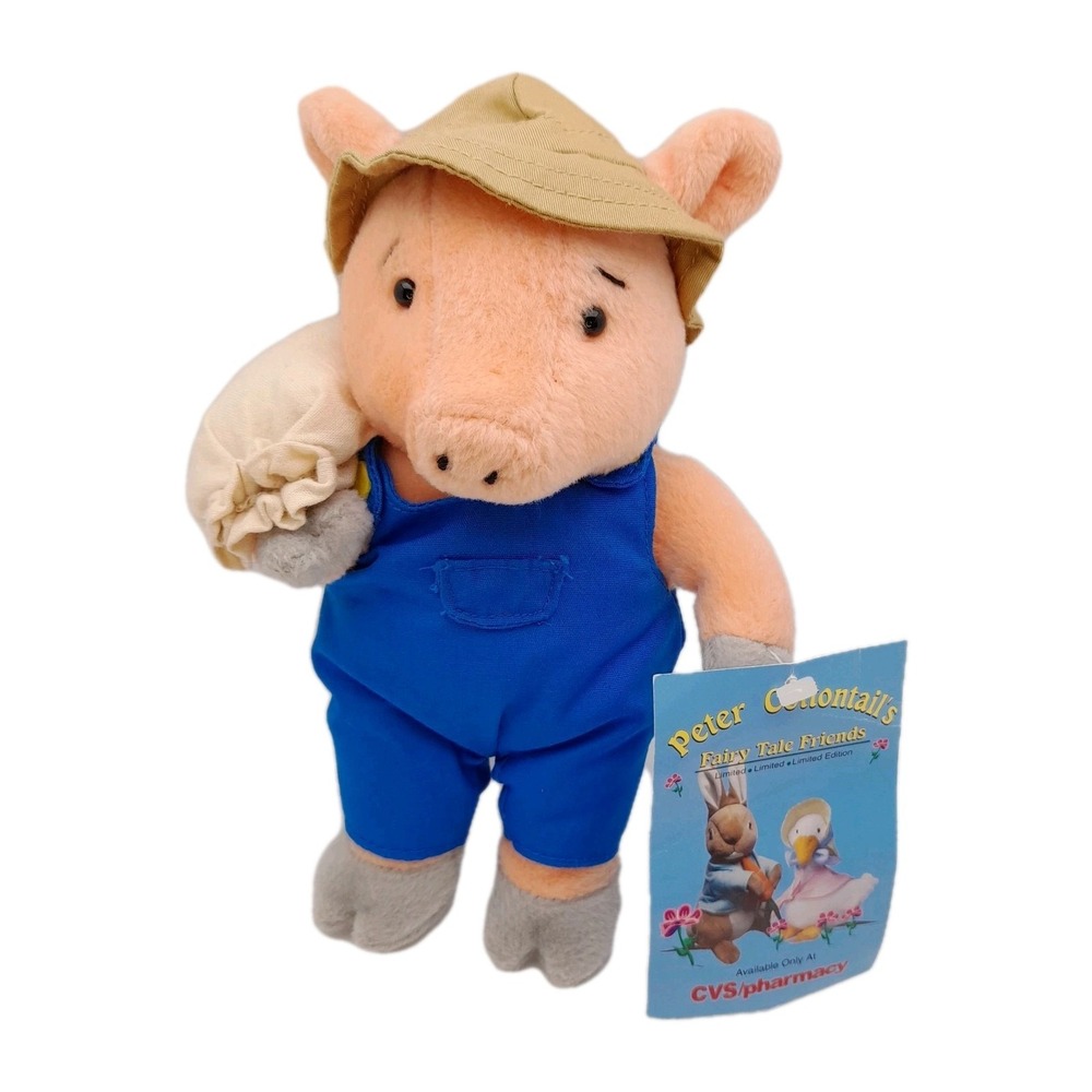 Vintage CVS Peter Cottontail's Friends This Little Piggy Plush 9" Stuffed Animal